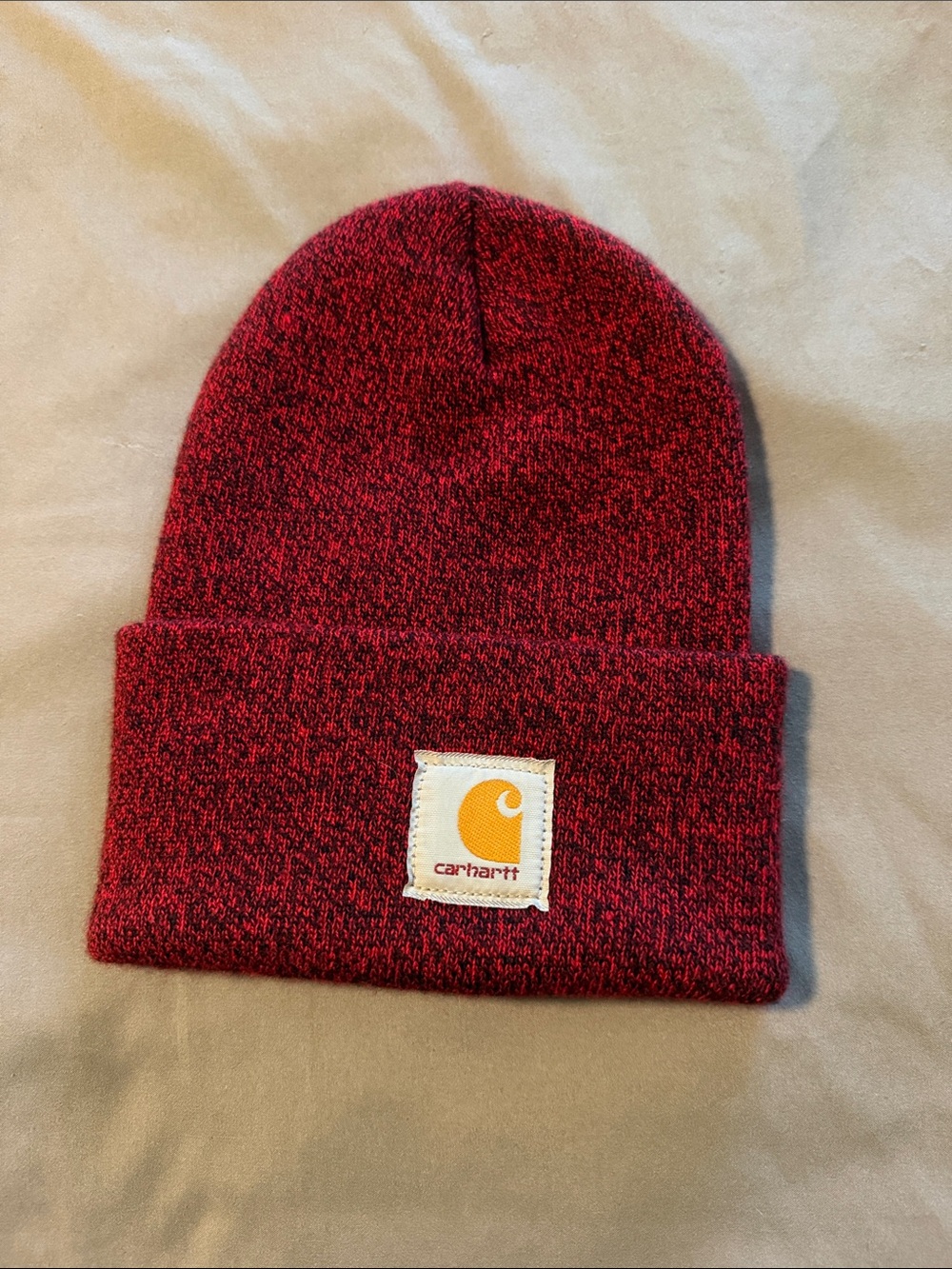Carhartt Red Beanie Hat Unisex